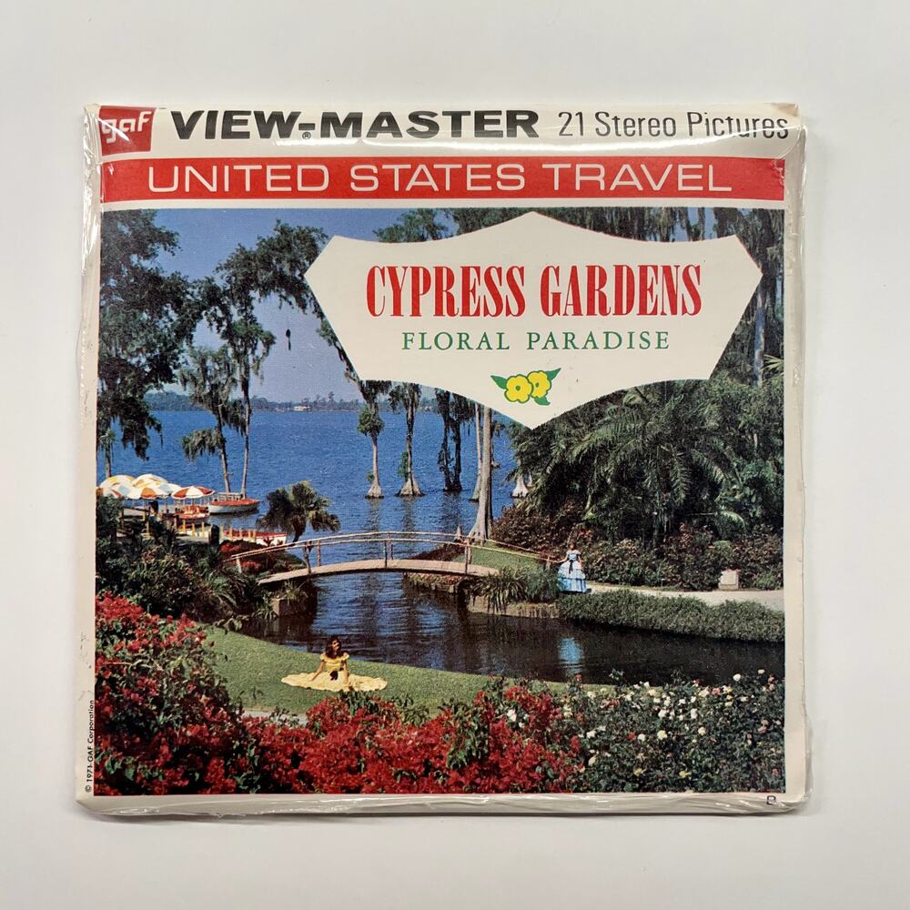 NEW SEALED View-Master 1970s US Travel Cypress Gardens (A969)